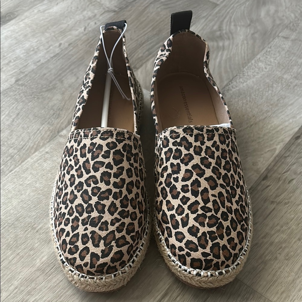 Leopard Print Espadrille Flats